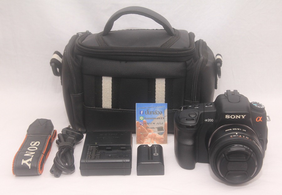 ​ ขายกล้อง Sony A200 + Lens 50 f/1.8 mm.